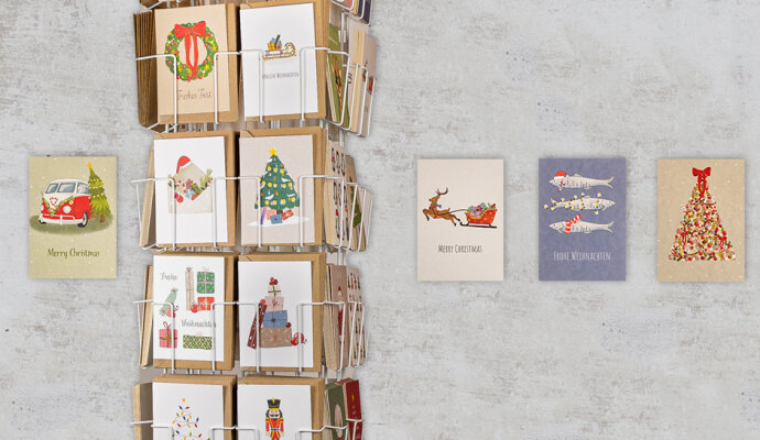 Weihnachtskarten im Einzelhandel - Weihnachtskarten im Einzelhandel – Wie stilvolle Motive von Keitcards zum Umsatzmagnet werden