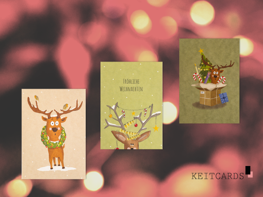 Ein Produkt, das verbindet - Weihnachts - Postkarten im Einzelhandel - Postkarten im Einzelhandel – Emotionale Mitnahmeartikel mit Stil Keitcards