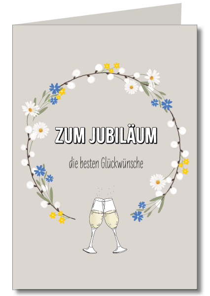 Zum Jubil&auml;um mit Schutzfolie inkl. Briefumschlag