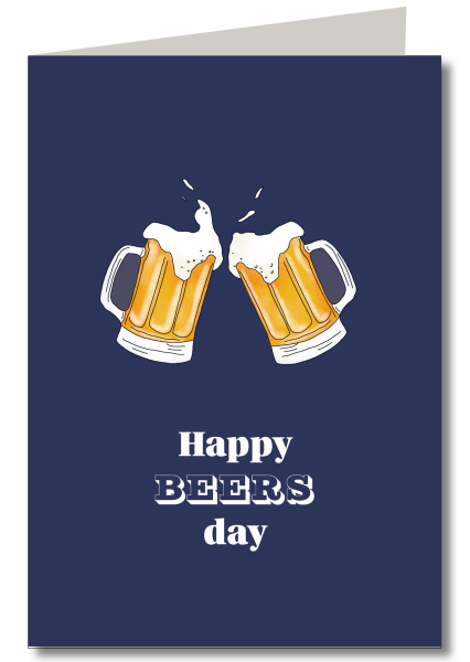 Happy Beersday ohne Schutzfolie inkl. Briefumschlag