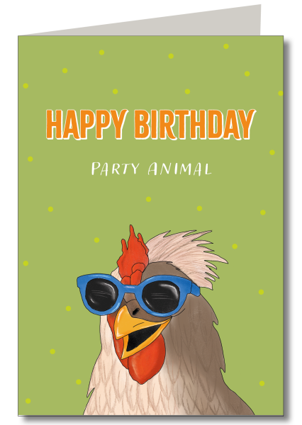 Party Animal mit Schutzfolie inkl. Briefumschlag