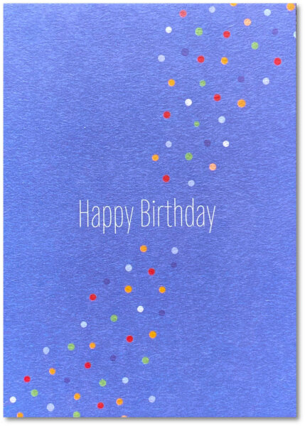 Happy Birthday dunkelblau