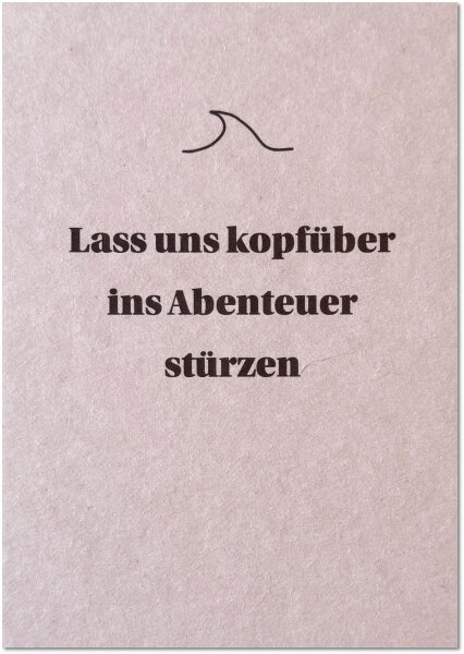 Kopfüber ins Abenteuer