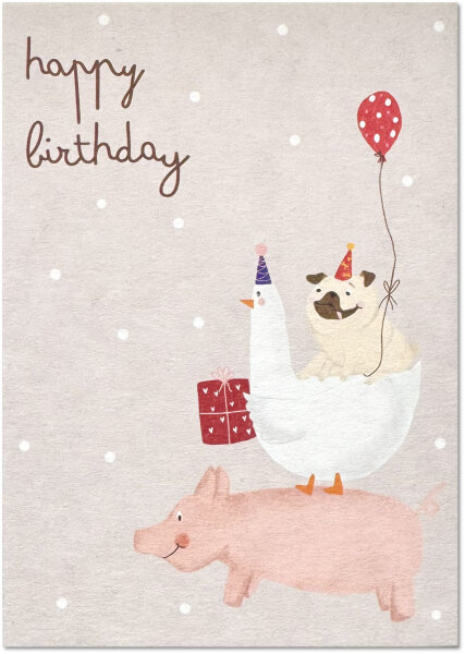 Schwein Gans Mops