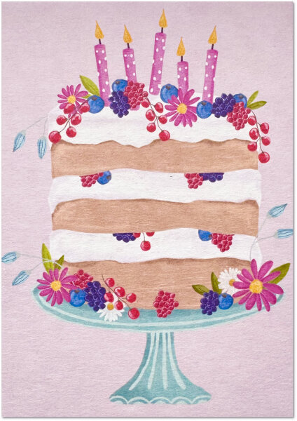 große Torte foliert mit Schutzfolie inkl. Briefmschlag