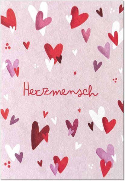 Herzmensch foliert mit Schutzfolie inkl. Briefmschlag