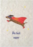 Dackel Superheld unfoliert ohne Umschlag
