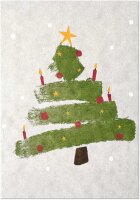 grober Tannenbaum foliert mit Schutzfolie inkl. Briefmschlag