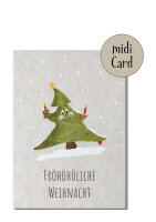 Midi fröhlicher Tannenbaum  mit Schutzfolie inkl....