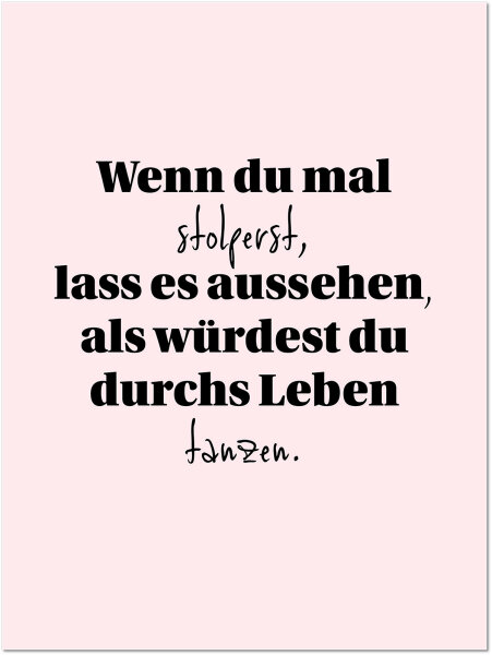 durchs Leben tanzen
