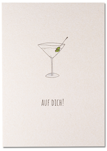 Auf Dich Martini foliert inkl. Umschlag