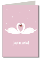 Just married Schwäne