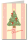 gestreifter Tannenbaum mit Schutzfolie inkl. Briefumschlag