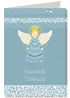 blauer Engel mit Schutzfolie inkl. Briefumschlag