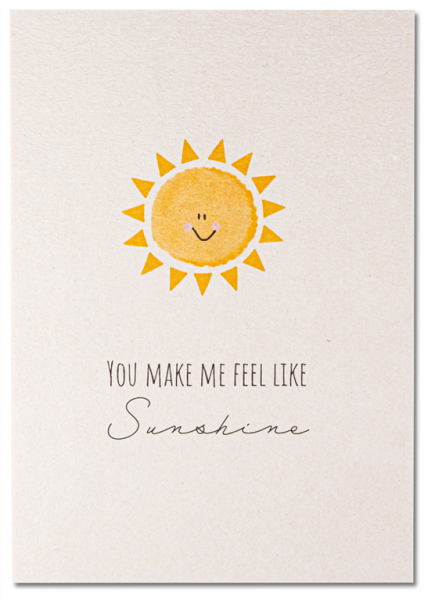 Feel like Sunshine foliert inkl. Umschlag