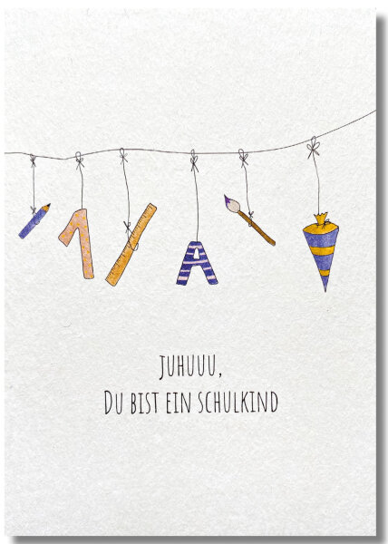 Juhu Schulkind foliert inkl. Umschlag