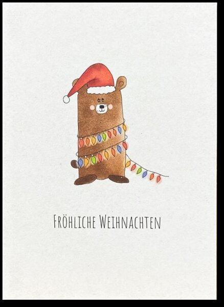 Weihnachtsbär foliert inkl. Umschlag
