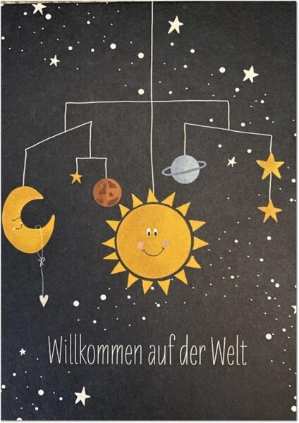 Mobilé Sonnensystem unfoliert ohne Umschlag