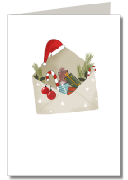 Weihnachtspost mit Schutzfolie inkl. Briefumschlag