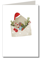 Weihnachtspost ohne Folie inkl. Briefumschlag