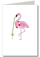 Flamingo ohne Folie incl. Briefumschlag