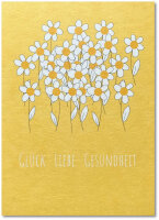 gelbes Blumenmeer foliert mit Schutzfolie inkl. Briefmschlag