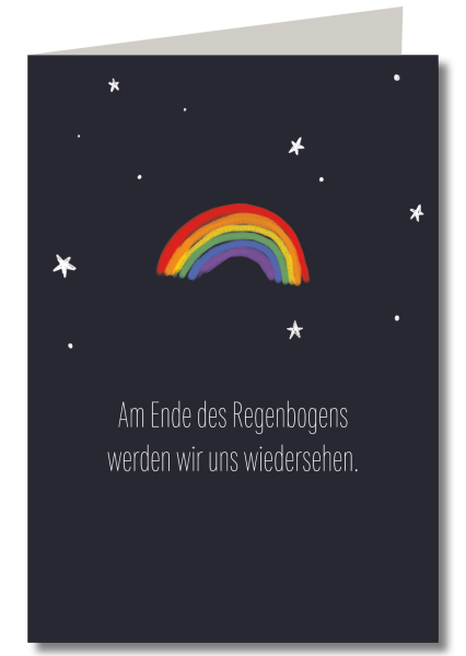 Am Ende des Regenbogens mit Schutzfolie inkl. Briefumschlag