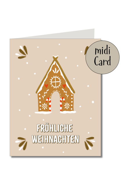 Midikarte Lebkuchenhaus