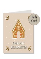 Midikarte Lebkuchenhaus
