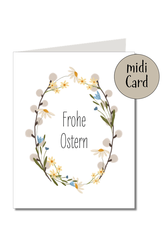 Midikarte Frohe Ostern