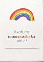 Regenbogen foliert mit Schutzfolie inkl. Briefmschlag