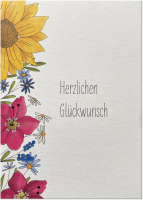 Blumenreihe foliert mit Schutzfolie inkl. Briefmschlag