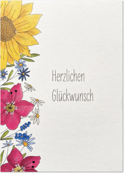 Blumenreihe unfoliert ohne Umschlag