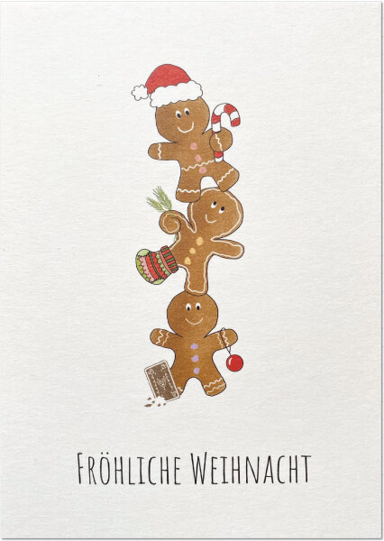 3 Lebkuchenmännchen unfoliert ohne Umschlag