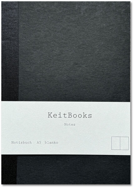 Keitbooks A5 Anthrazit-schwarz