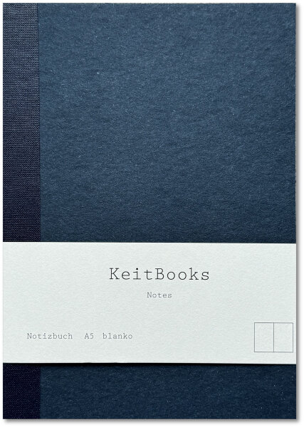 KeitBooks A5 marineblau - blau