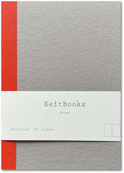 KeitBooks A5 Kalkstein - rot