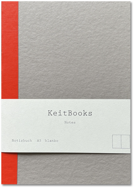 KeitBooks A5 Kalkstein - rot