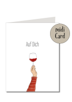 Midikarte Auf Dich ohne Schutzfolie inkl. Briefumschlag
